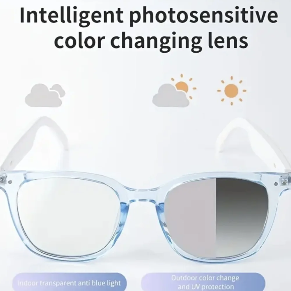 Smart Wireless Glasses Elegant Color Changing Frame Glasses